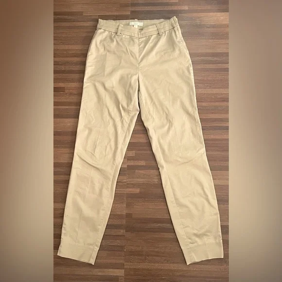 H&M formal pants•Size:Small/UK 6•Fabric:polyester•colour:light beige - Picture 4 of 8
